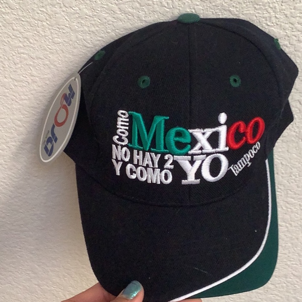Black Mexico Embroidered Cap